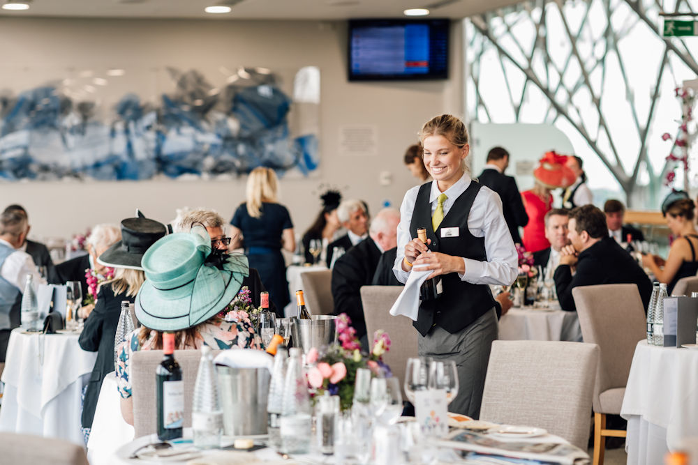 Fine dining at Ascot Racecourse